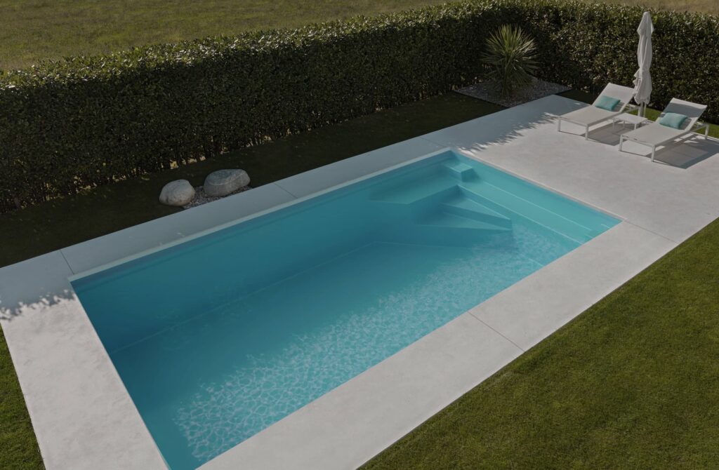 PISCINE A COQUE VERTE