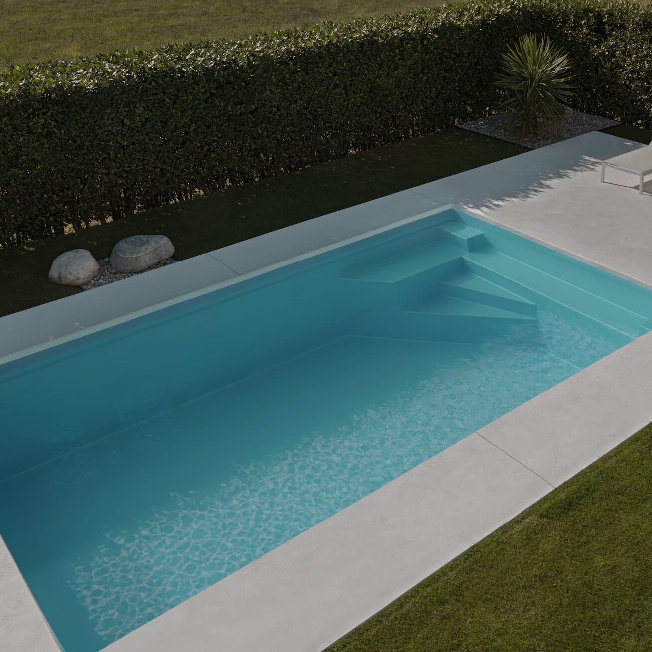 PISCINE A COQUE VERTE